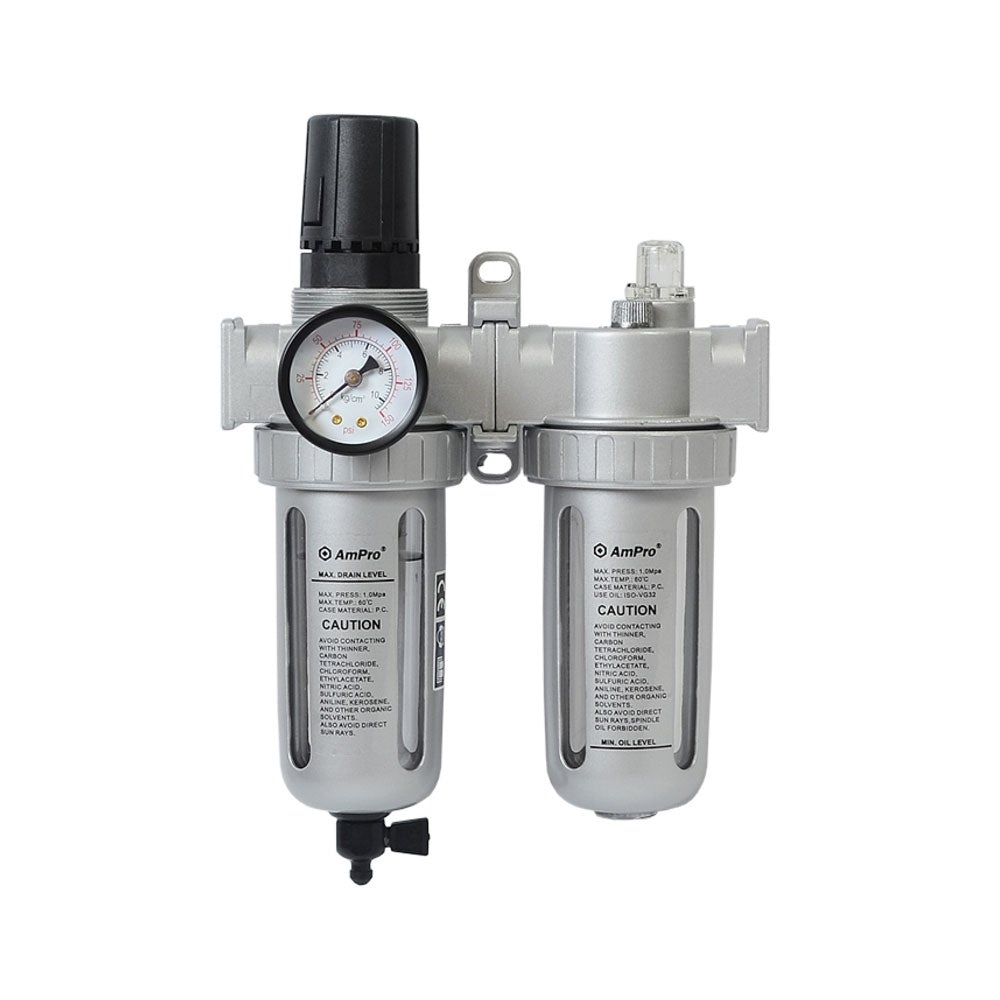 AmPro Tryckluftsfilter Regulator Smörjenhet Met