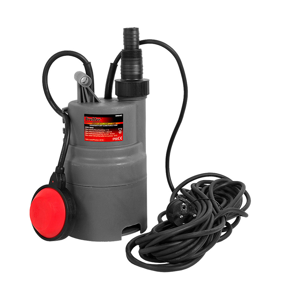 Dränkbar pump 400W 1" Dia. 17 cm