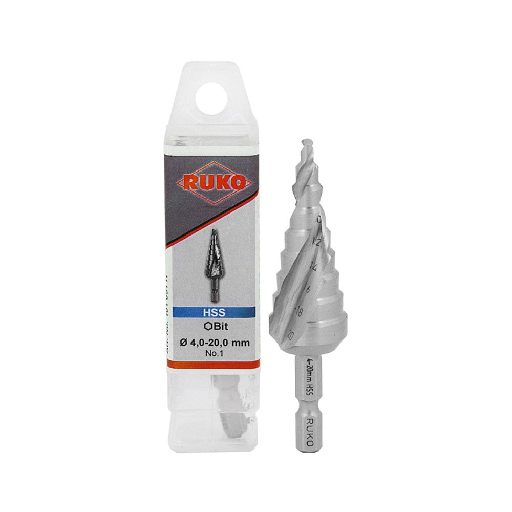 Metall trappborr 1/M4.0-M20.0 Hex