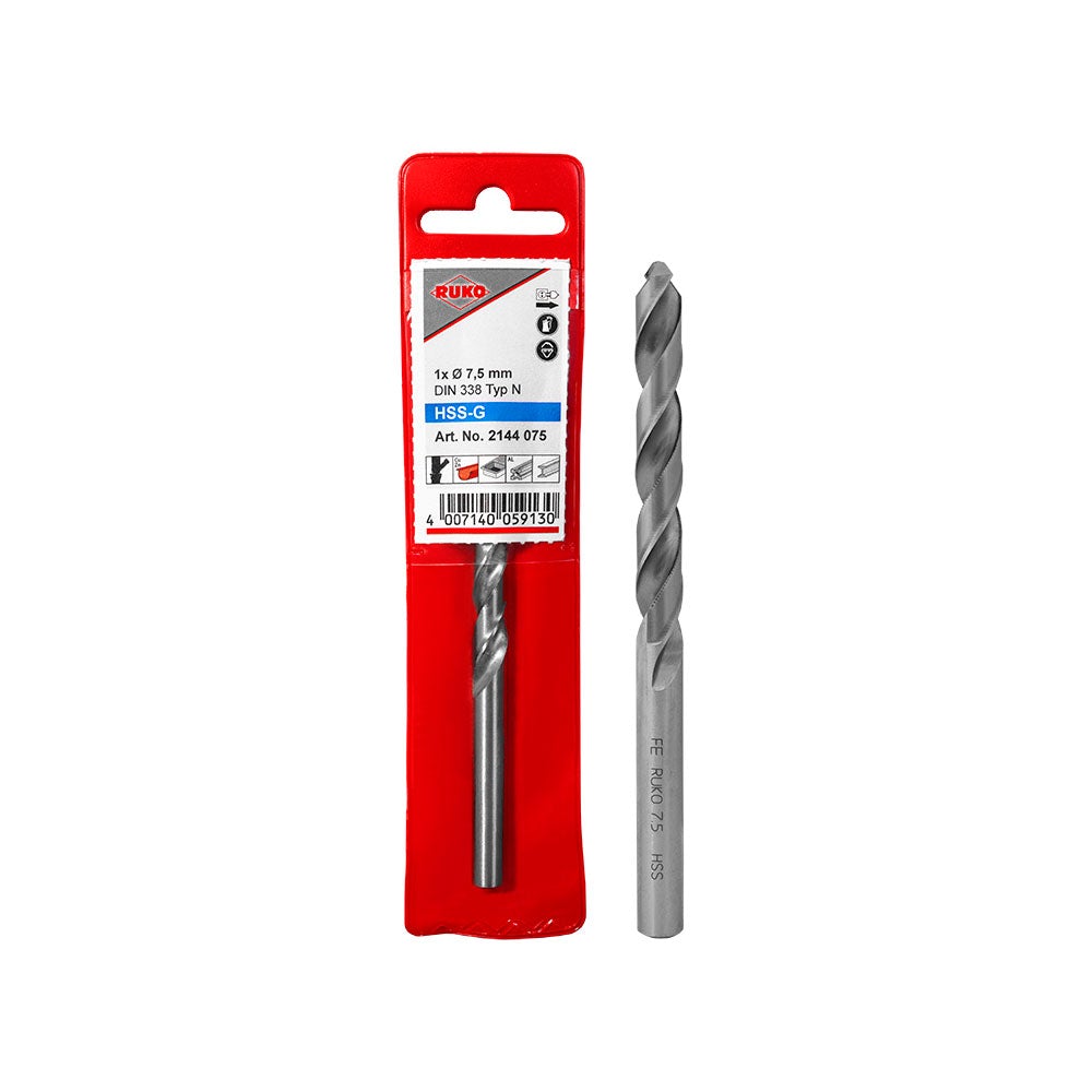 Metallborr 7,5 mm Hss-G