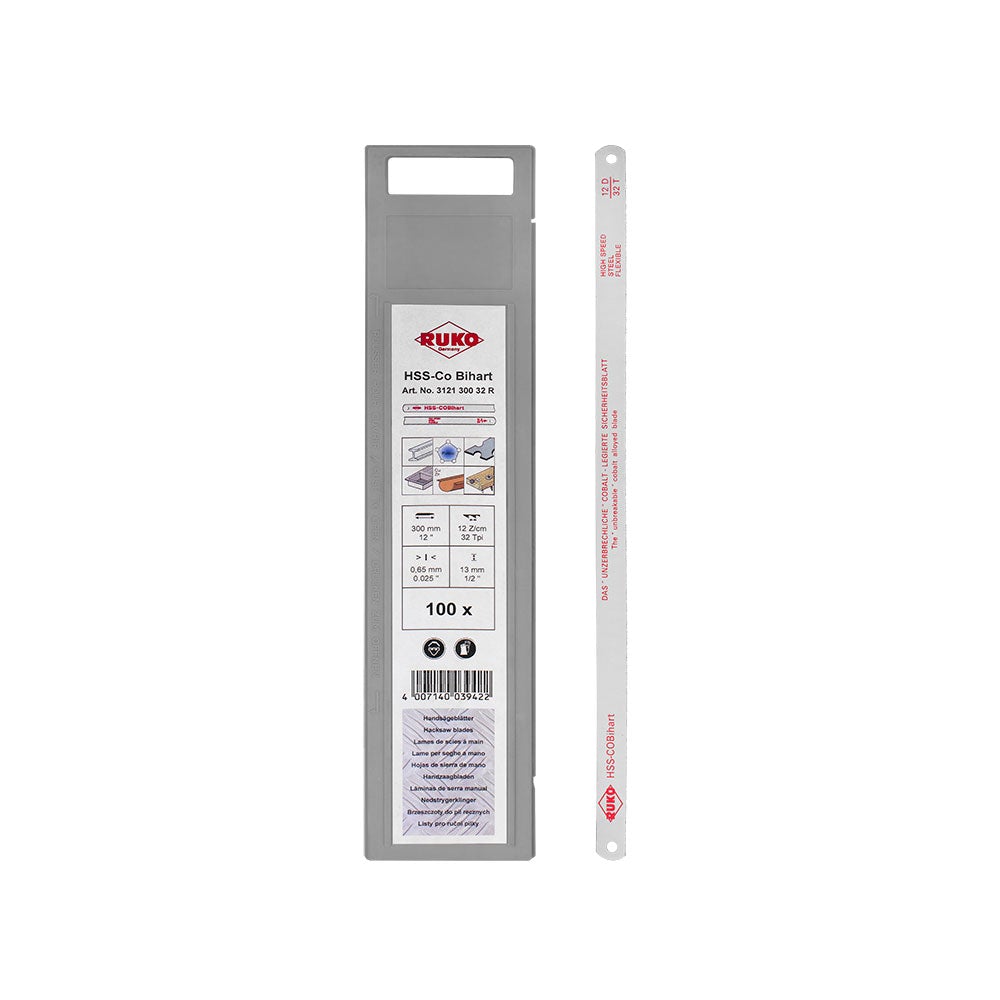 Rautasahanterä 300X13 Mm 32H Hss-Co Biha