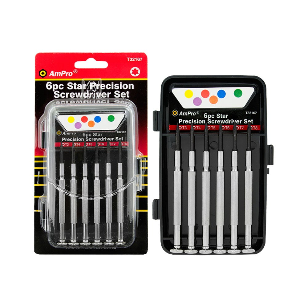 Mikroskruvmejselsats 6-Os. Torx