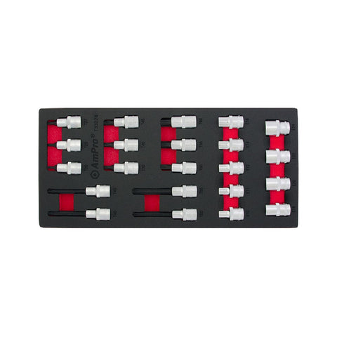 Va-Torx Ja E-Torx Hylsysarja 1/2" 22-Os.