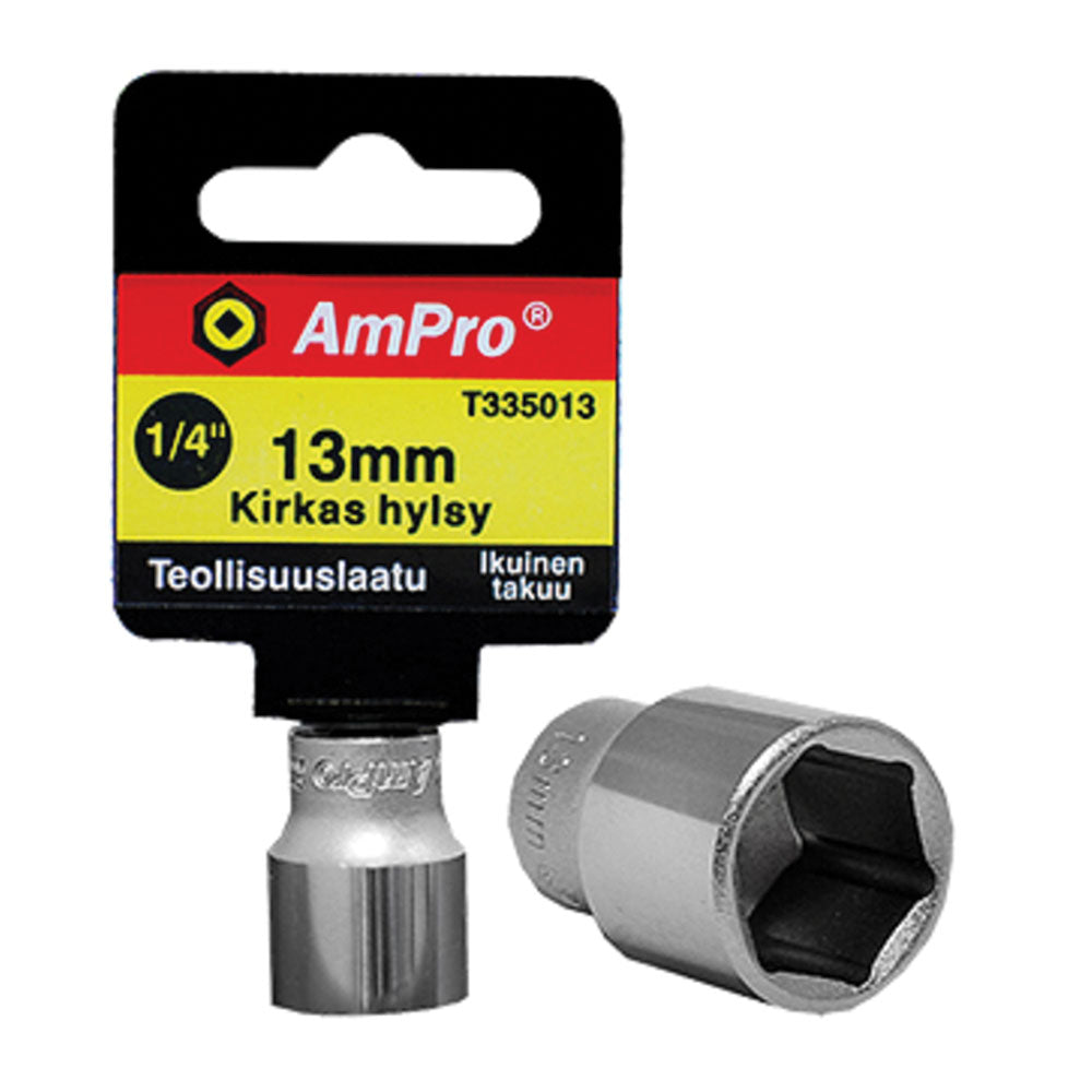 Hylsyt kirkas hylsy 1/4" 4-14mm (25mm pitkä)